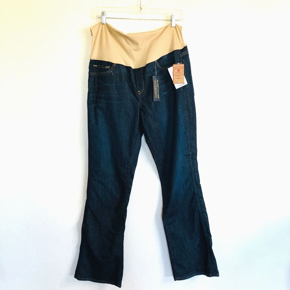 Lucky Brand Maternity Baby Boot Jeans Over Belly Size 12 NWT